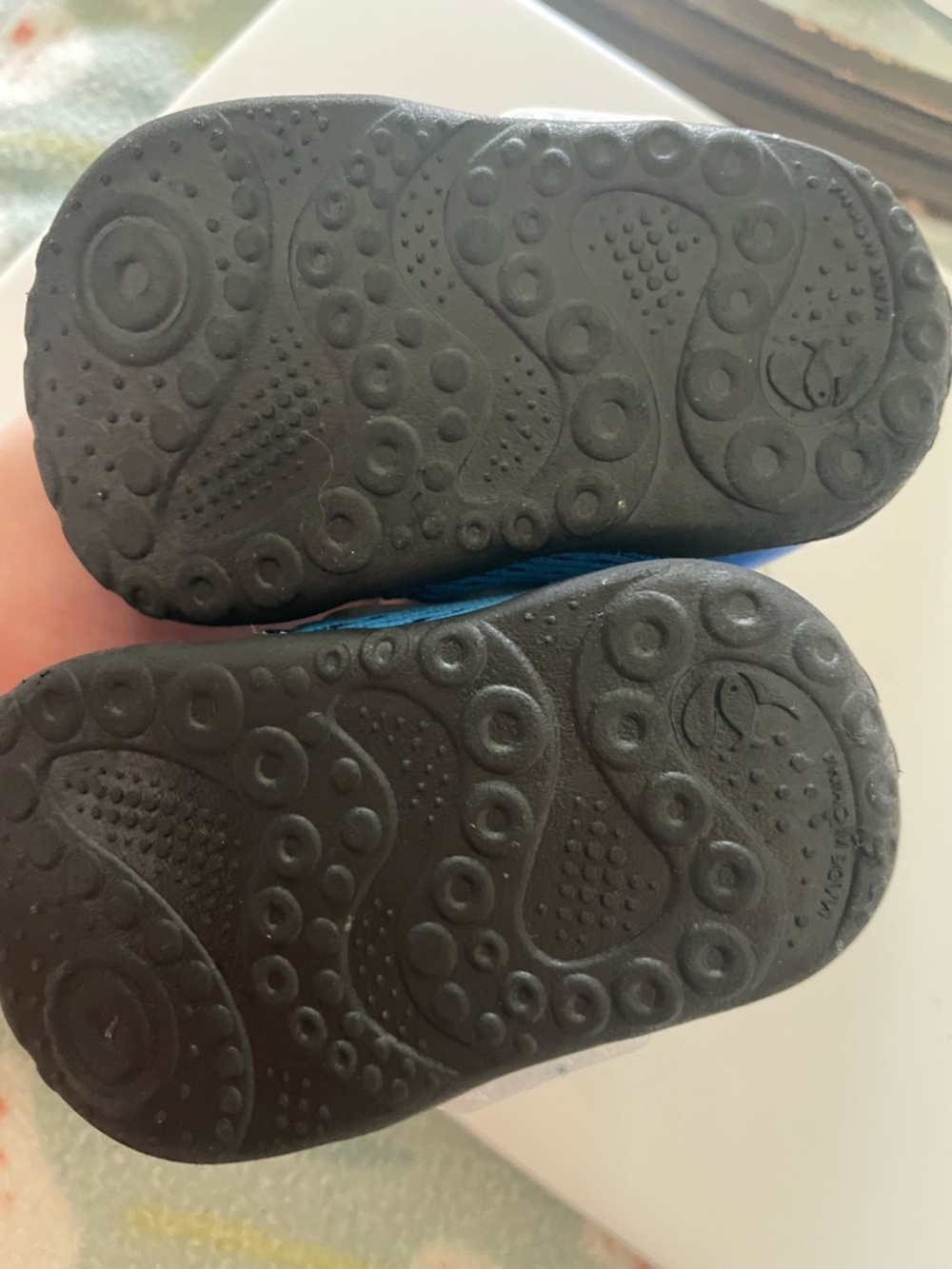 ADD ON Feetcity Kids Blue & Lime Bear Strap Athletic Water Shoes - Picture 4 of 6